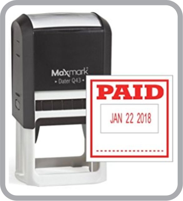 Paid stamp maker