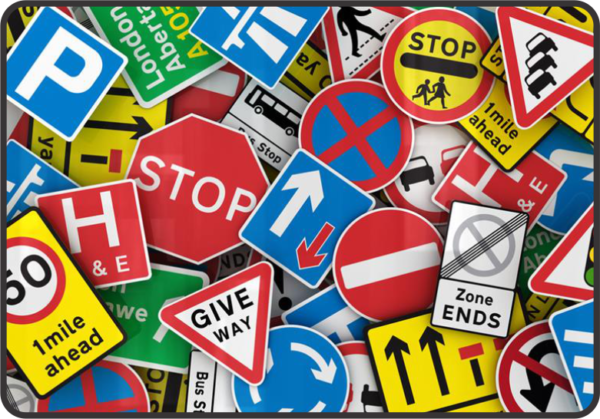Road signs in Lagos