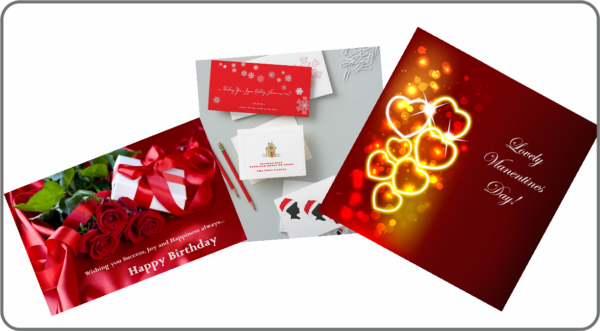 Birthday and Holiday Cards design and printing