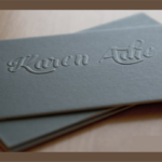 600gsm Embossed Business Card
