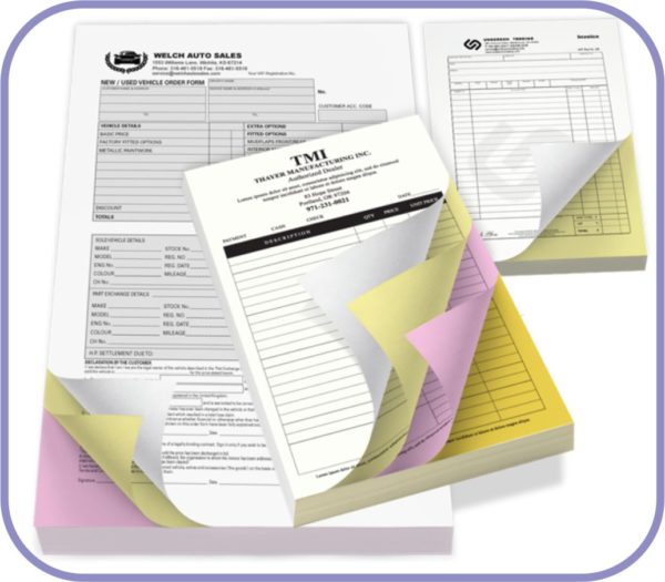 Carbonless NCR forms printing in Lagos