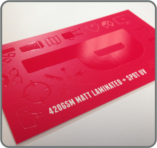 Spot UV Laminated Business Card01