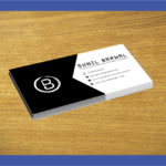 one side Business card